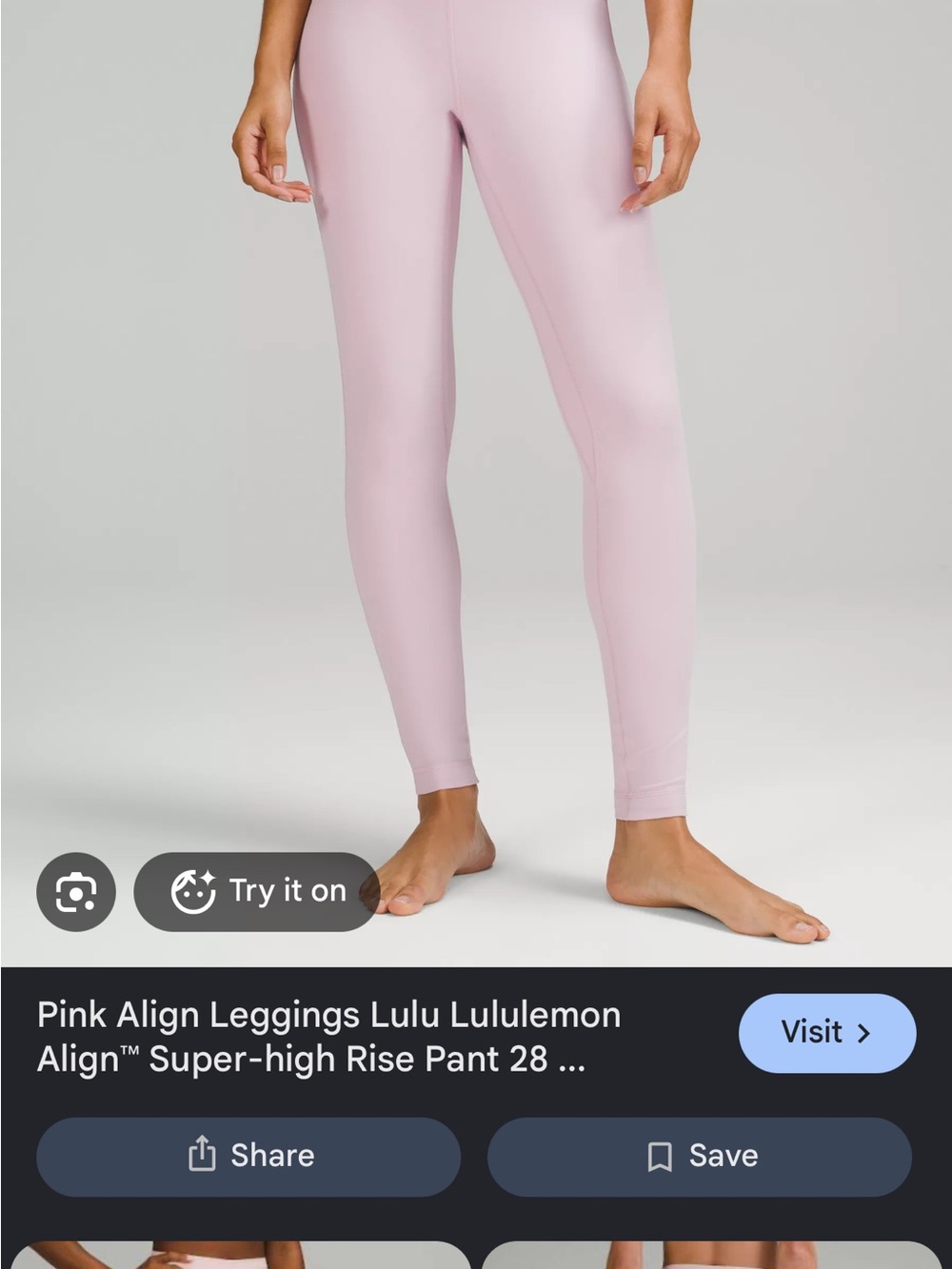 lululemon athletica Align Leggings - Light Pink